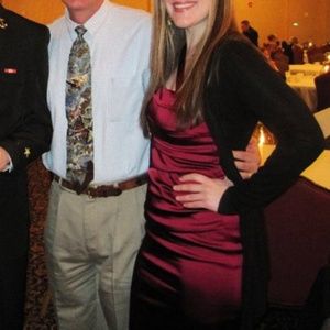SEXY RED COCKTAIL DRESS